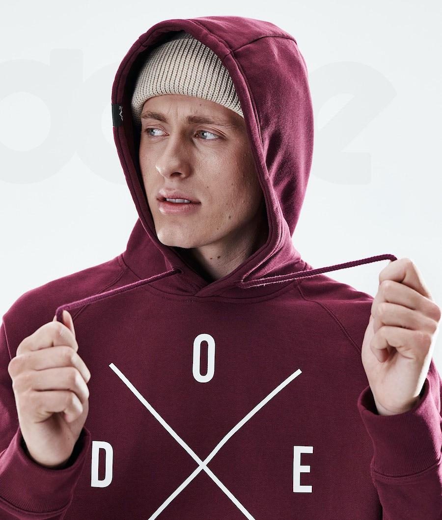 Dope Daily 2X-UP Hoodie Heren Bordeaux | NLMA3012