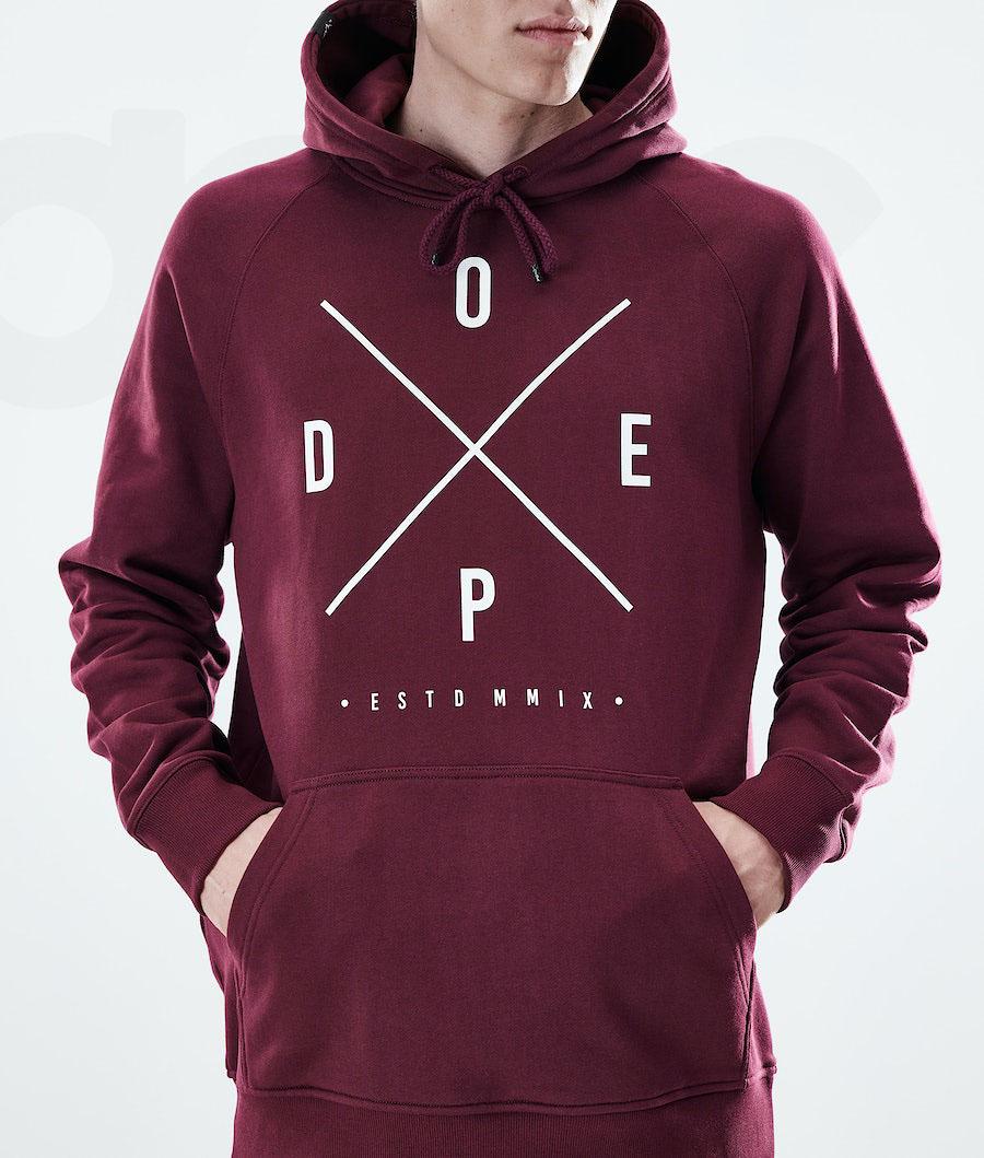 Dope Daily 2X-UP Hoodie Heren Bordeaux | NLMA3012