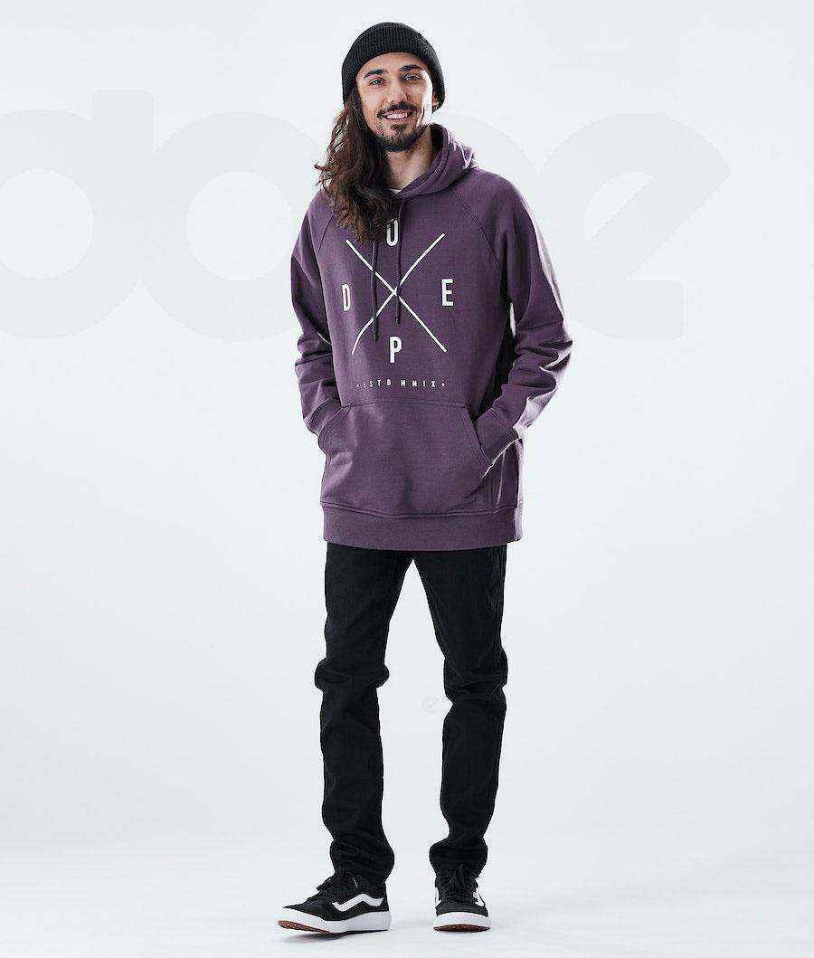 Dope Daily 2X-UP Hoodie Heren Paars | NLQZ3011