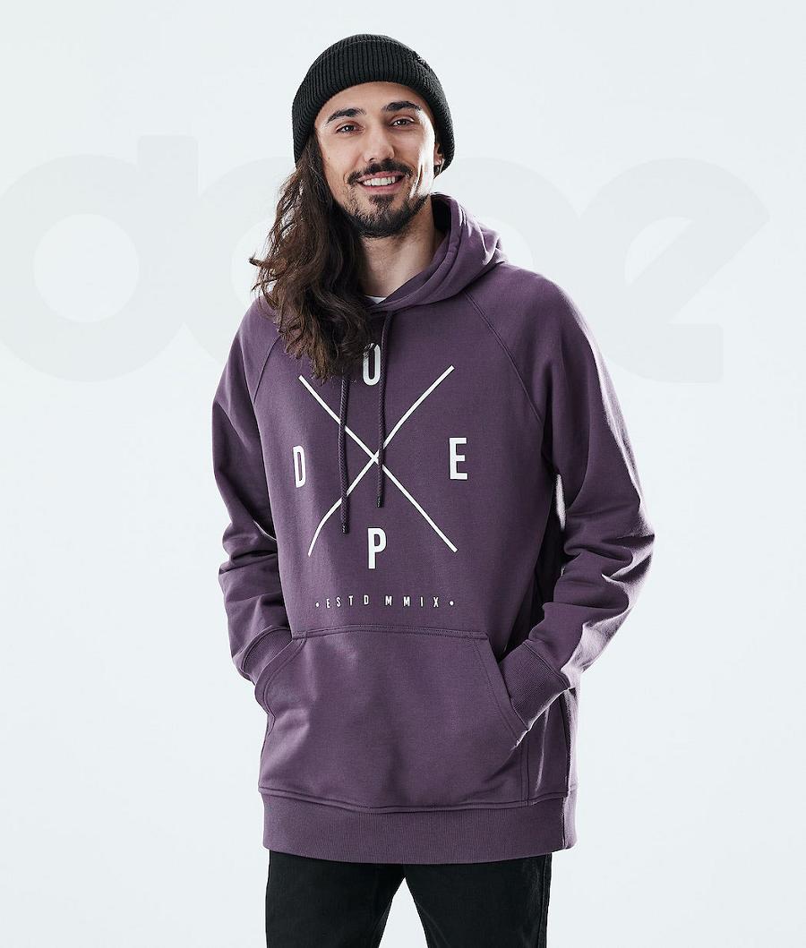 Dope Daily 2X-UP Hoodie Heren Paars | NLQZ3011