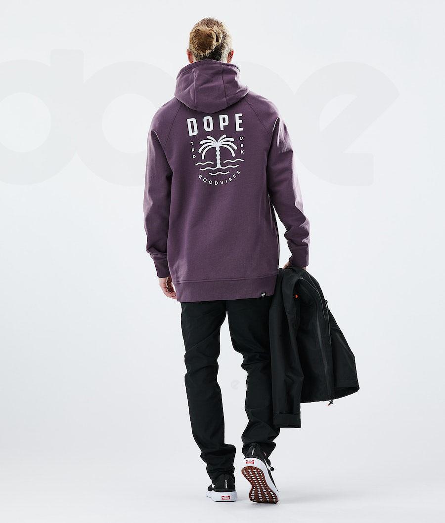 Dope Daily Palm Hoodie Heren Paars | NLBC3014