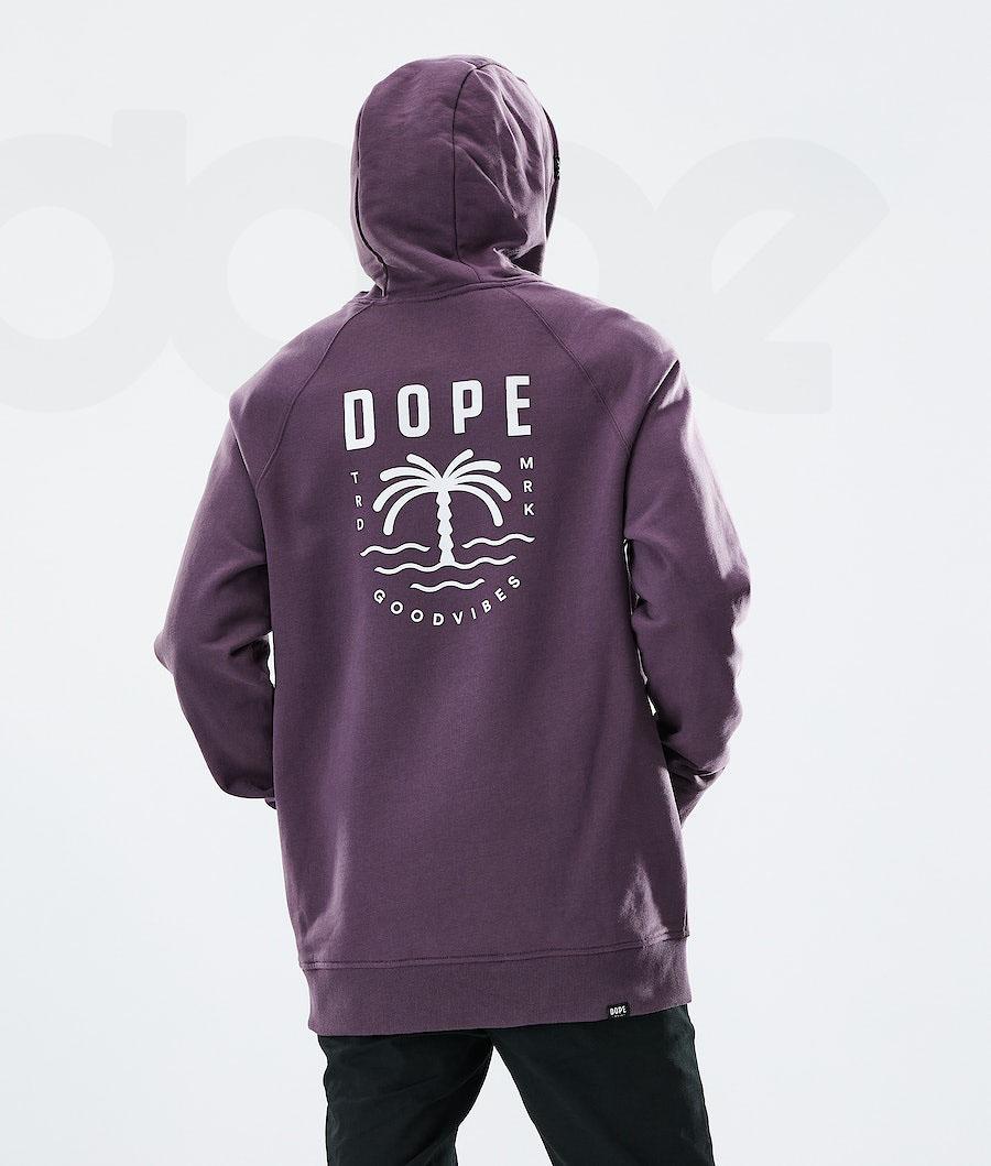 Dope Daily Palm Hoodie Heren Paars | NLBC3014