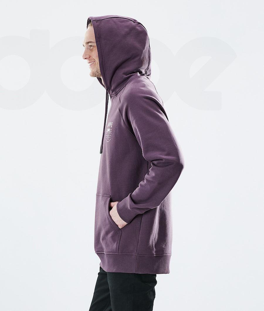 Dope Daily Palm Hoodie Heren Paars | NLBC3014