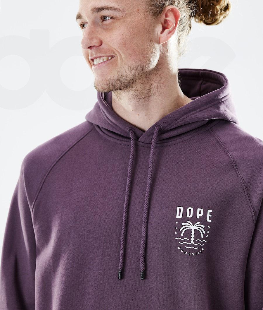 Dope Daily Palm Hoodie Heren Paars | NLBC3014