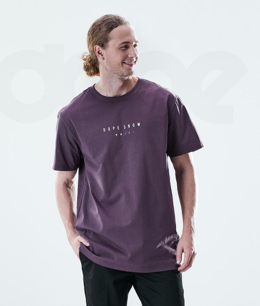 Dope Daily Range T-shirts Heren Paars | NLAP2983