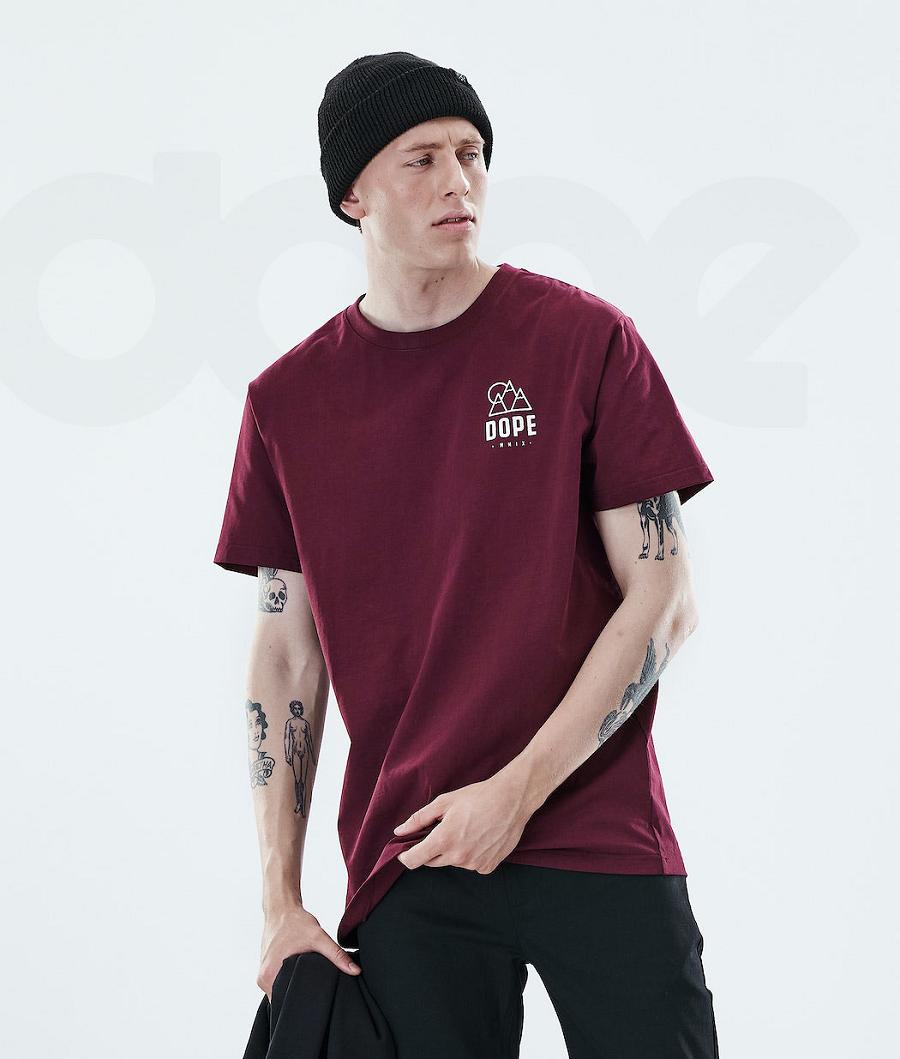 Dope Daily Rise T-shirts Heren Bordeaux | NLPQ2984