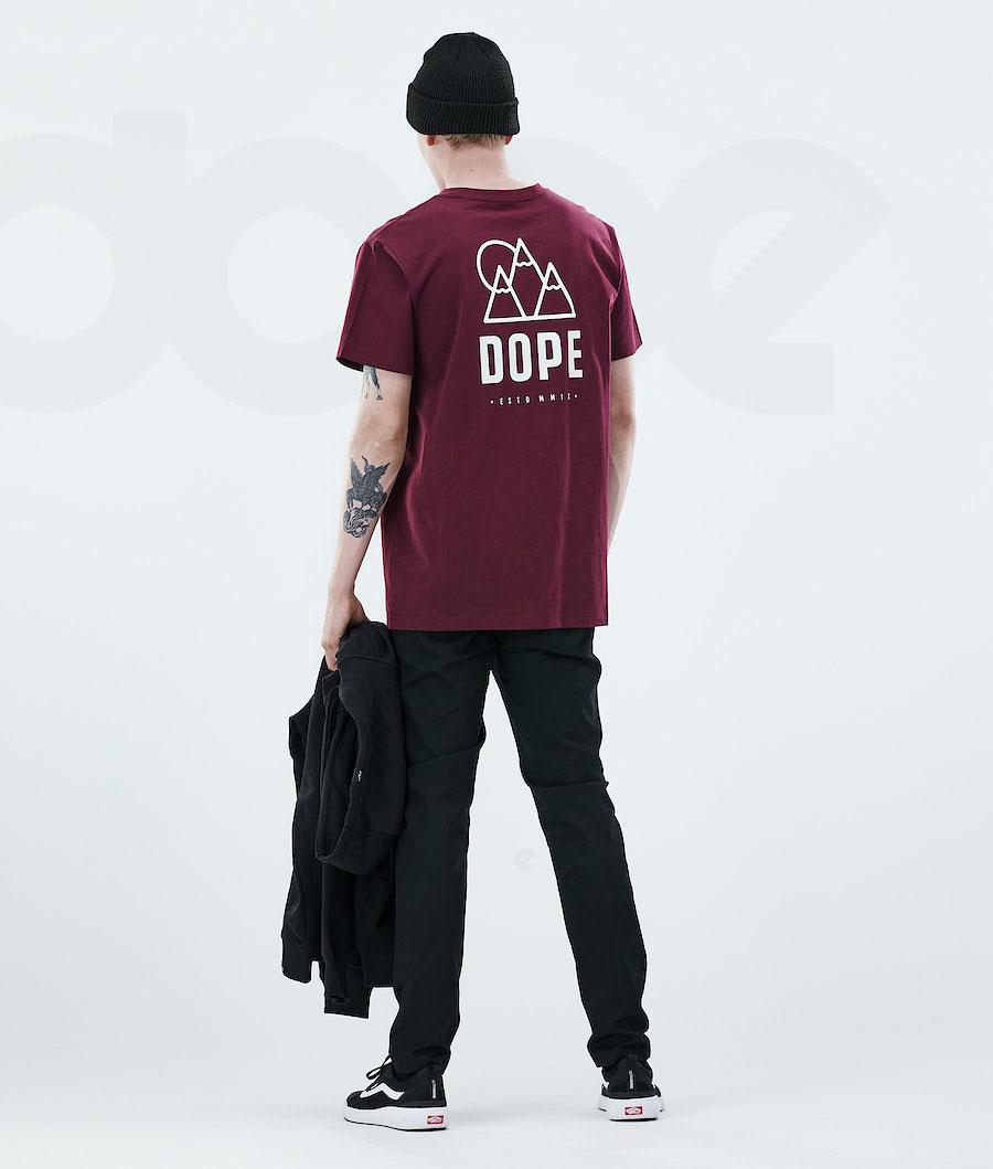 Dope Daily Rise T-shirts Heren Bordeaux | NLPQ2984