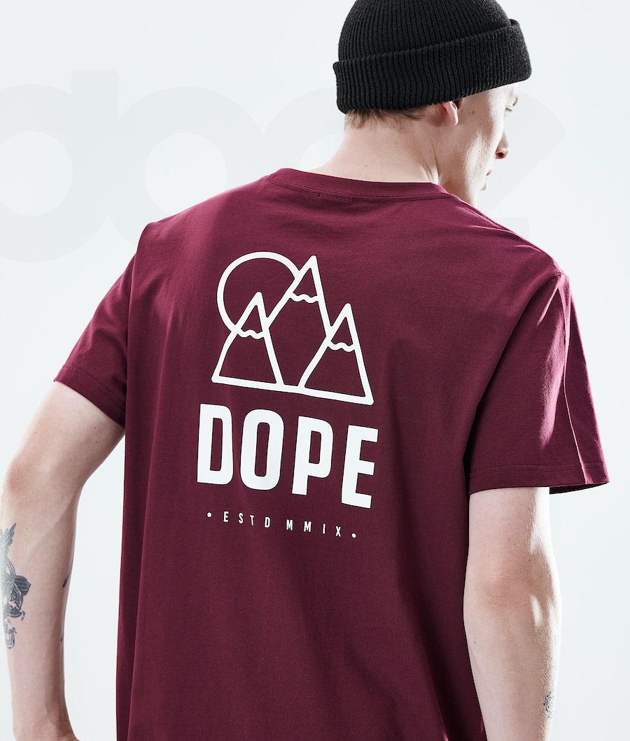 Dope Daily Rise T-shirts Heren Bordeaux | NLPQ2984