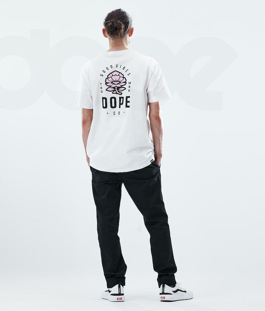 Dope Daily Rose T-shirts Heren Wit | NLIS2986