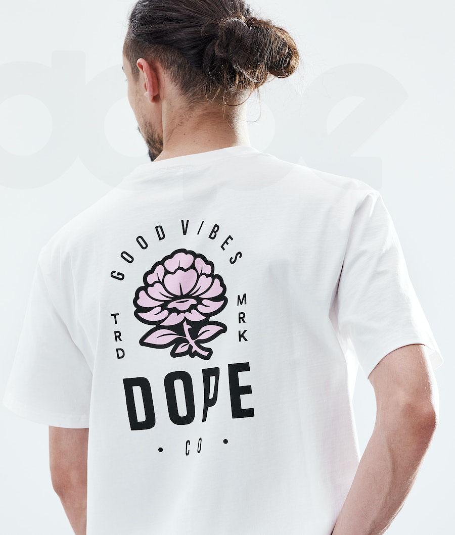 Dope Daily Rose T-shirts Heren Wit | NLIS2986