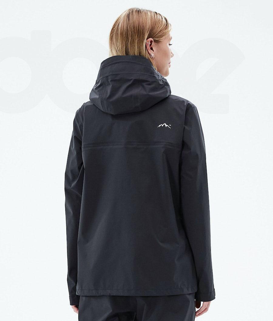 Dope Downpour W Outdoorjassen Dames Zwart | NLUT3725