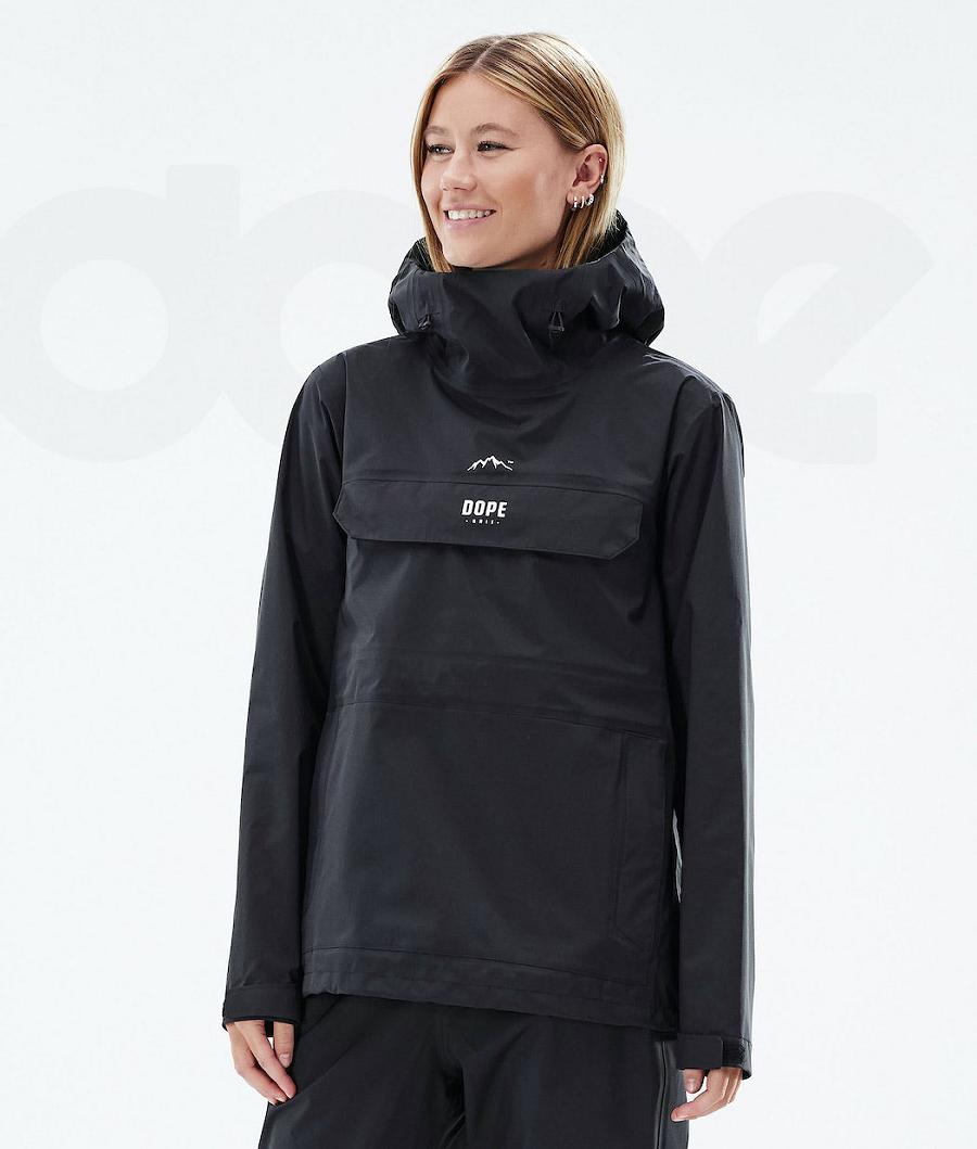 Dope Downpour W Outdoorjassen Dames Zwart | NLUT3725