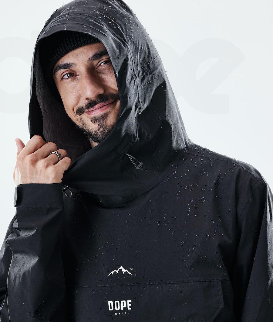 Dope Drizzard Outdoorjassen Heren Zwart | NLSO2698