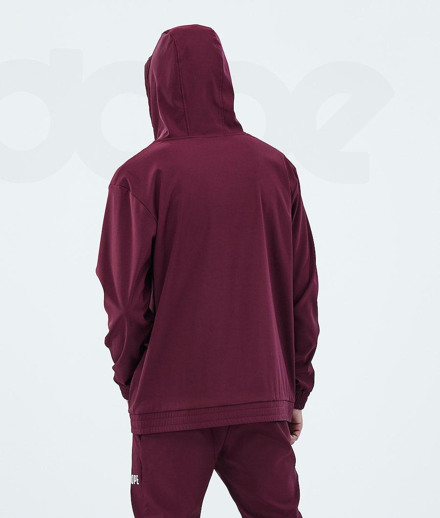 Dope Flight Hoodie Heren Bordeaux | NLHK3022