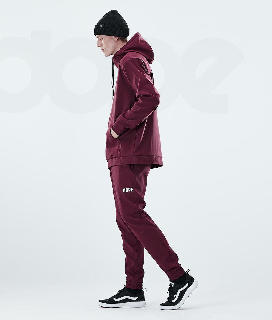 Dope Flight Hoodie Heren Bordeaux | NLHK3022