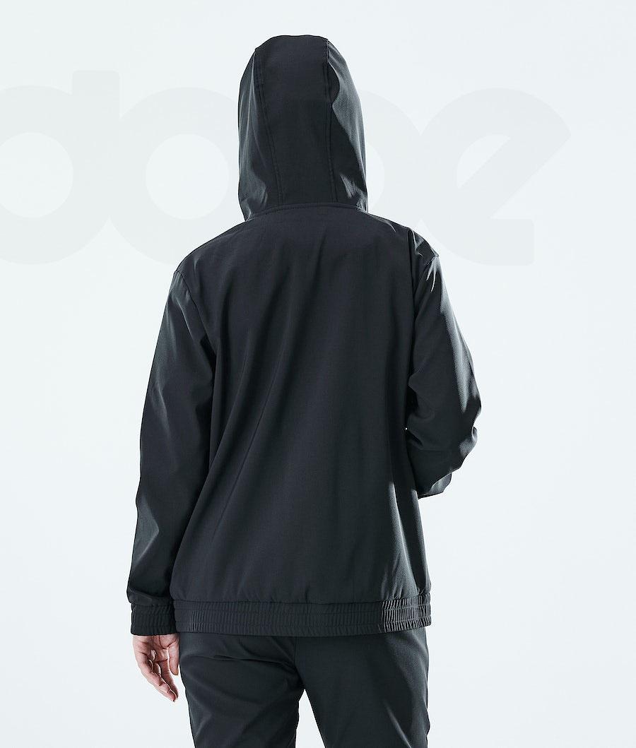 Dope Flight W Full Zip Hoodie Dames Zwart | NLAP3843