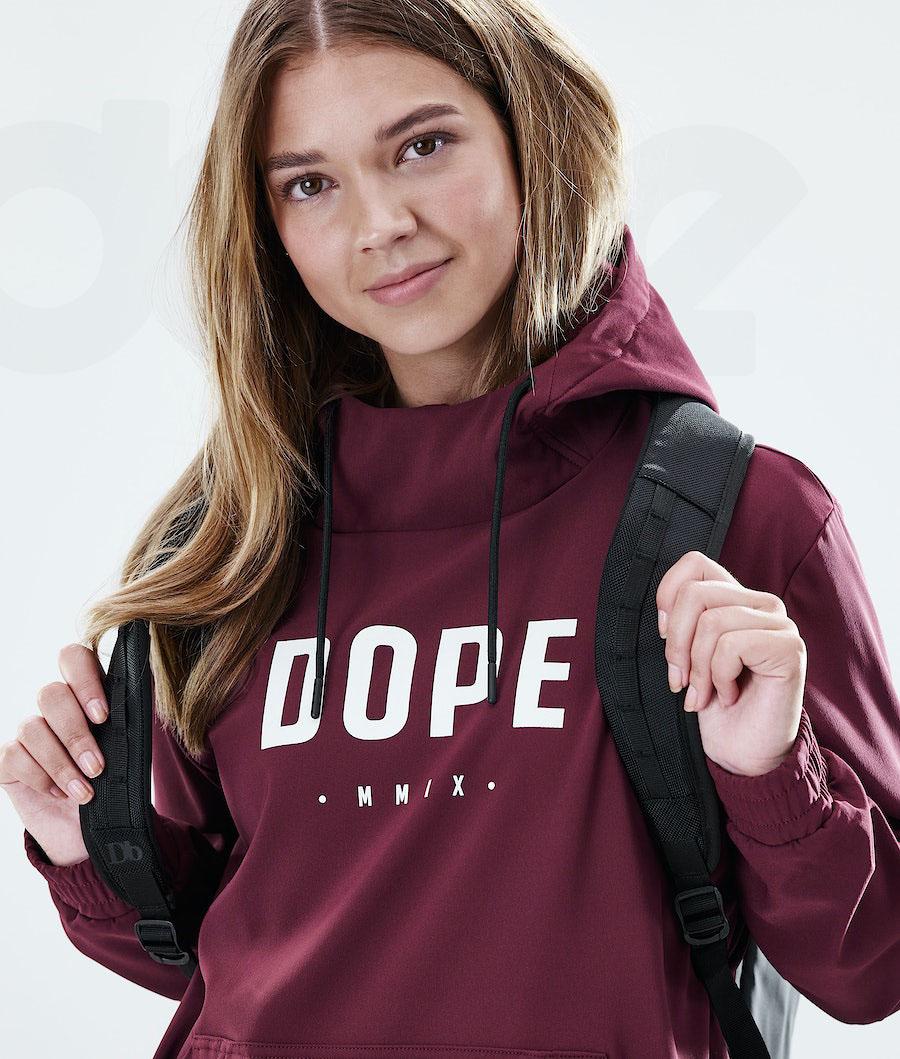 Dope Flight W Hoodie Dames Bordeaux | NLDN3841