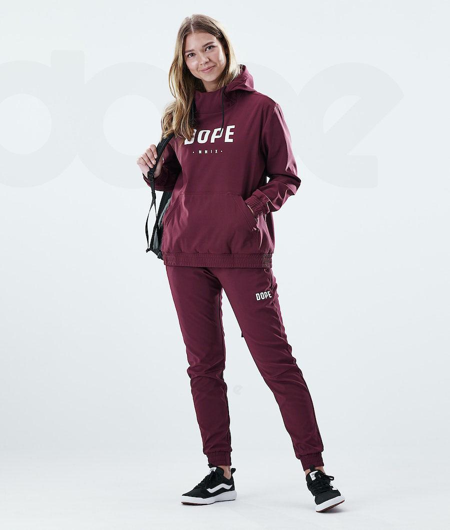 Dope Flight W Hoodie Dames Bordeaux | NLDN3841