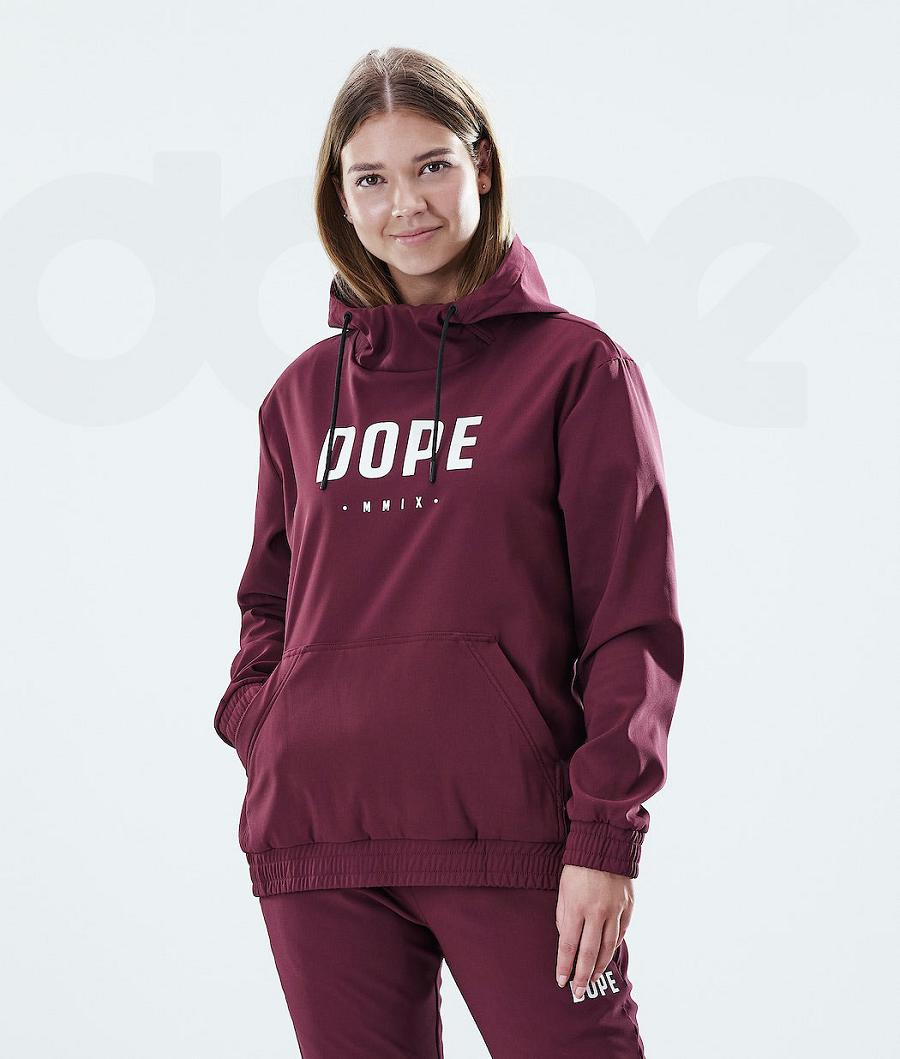 Dope Flight W Hoodie Dames Bordeaux | NLDN3841