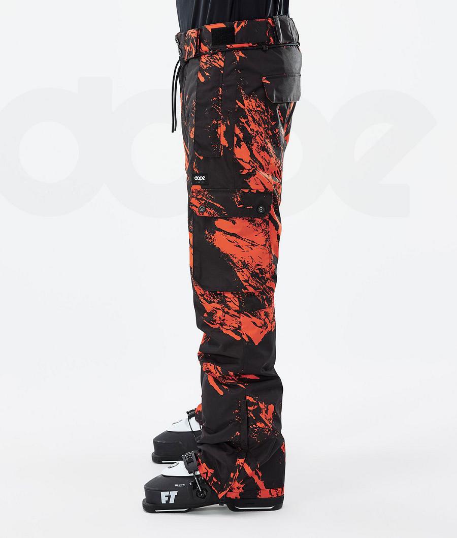 Dope Iconic Paint Ski Broek Heren Oranje | NLMA2657