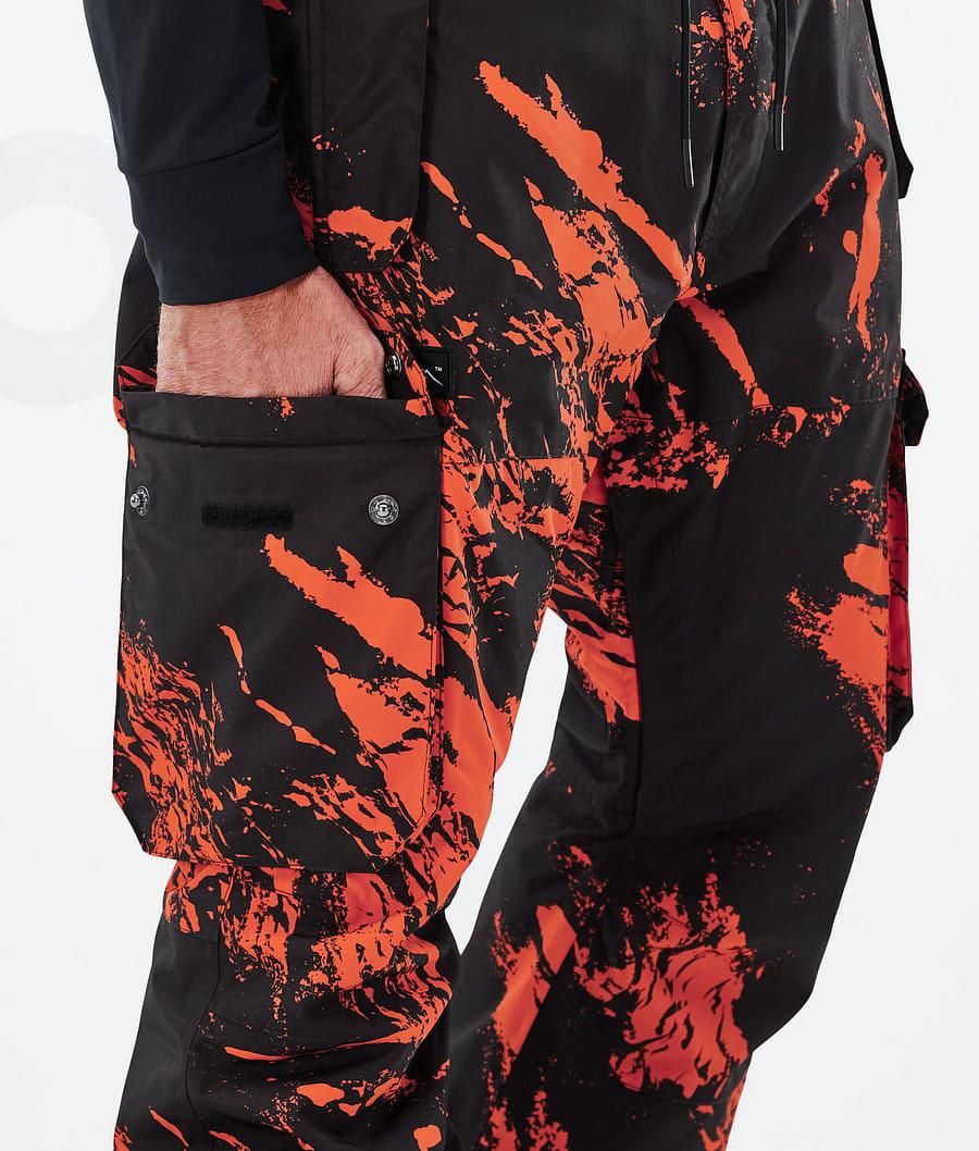 Dope Iconic Paint Ski Broek Heren Oranje | NLMA2657