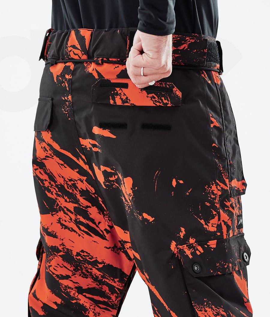 Dope Iconic Paint Ski Broek Heren Oranje | NLMA2657