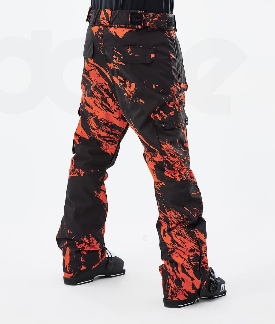 Dope Iconic Paint Ski Broek Heren Oranje | NLMA2657