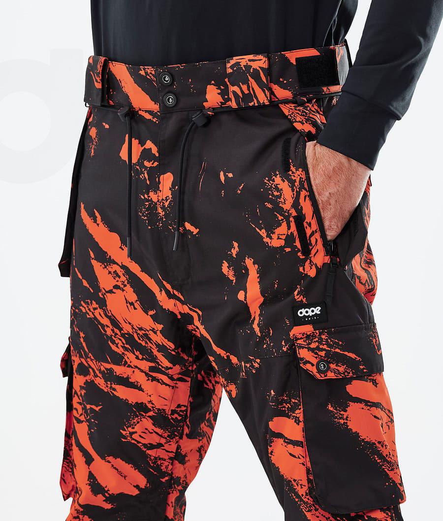 Dope Iconic Paint Ski Broek Heren Oranje | NLMA2657