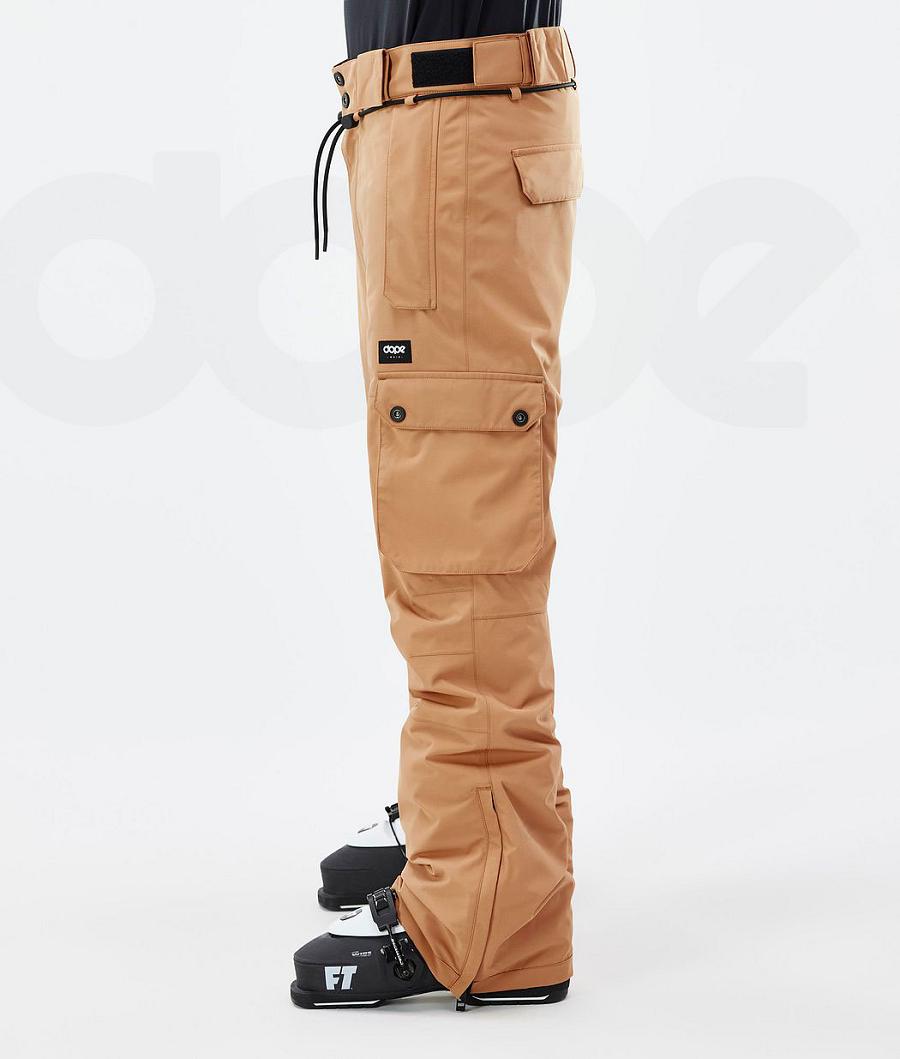 Dope Iconic Ski Broek Heren Khaki Geel | NLEX2636