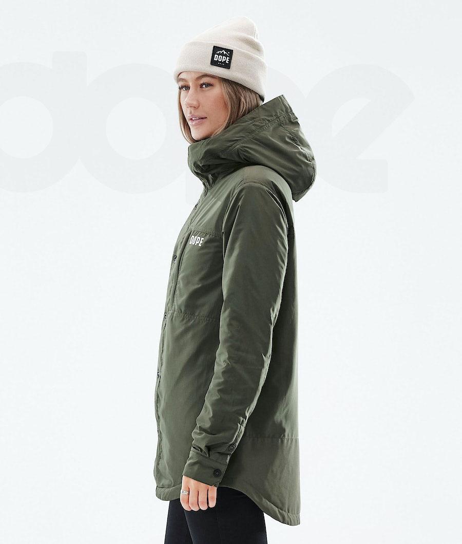 Dope Insulated W Outdoorjassen Dames Olijfgroen Groen | NLPQ3740