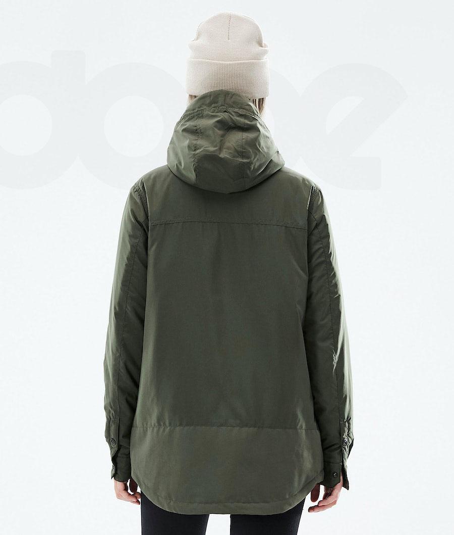 Dope Insulated W Outdoorjassen Dames Olijfgroen Groen | NLPQ3740