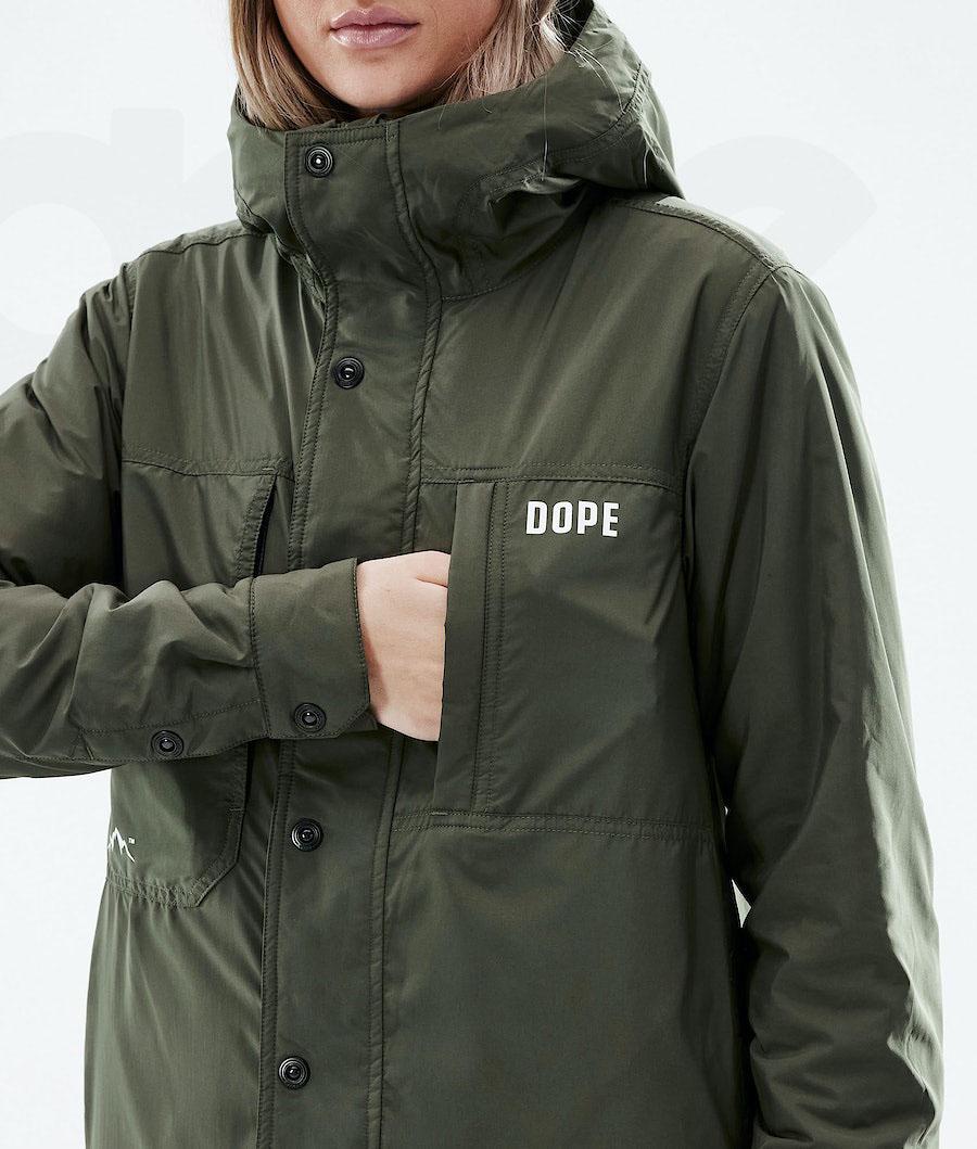 Dope Insulated W Outdoorjassen Dames Olijfgroen Groen | NLPQ3740