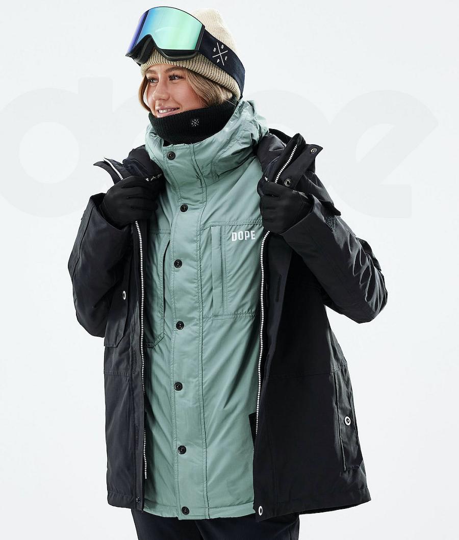 Dope Insulated W Ski-jassen Dames Groen | NLVD3656