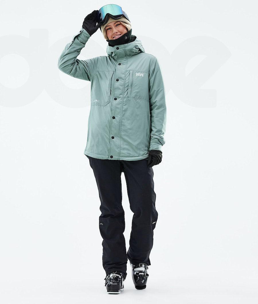 Dope Insulated W Ski-jassen Dames Groen | NLVD3656