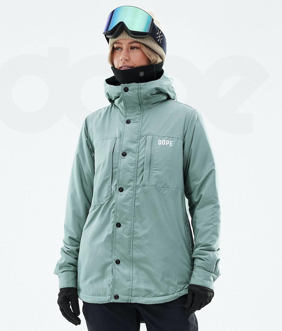 Dope Insulated W Ski-jassen Dames Groen | NLVD3656