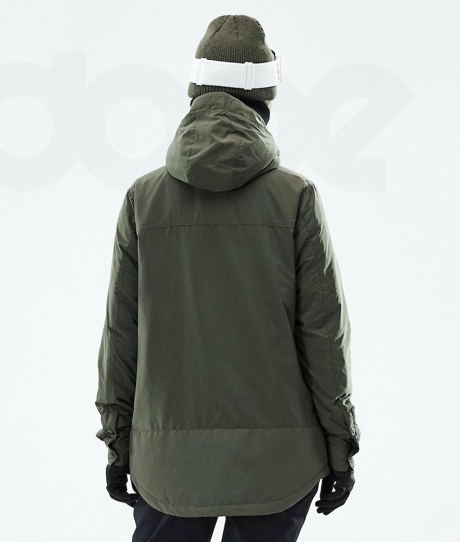 Dope Insulated W Snowboard Jassen Dames Olijfgroen Groen | NLPQ3487