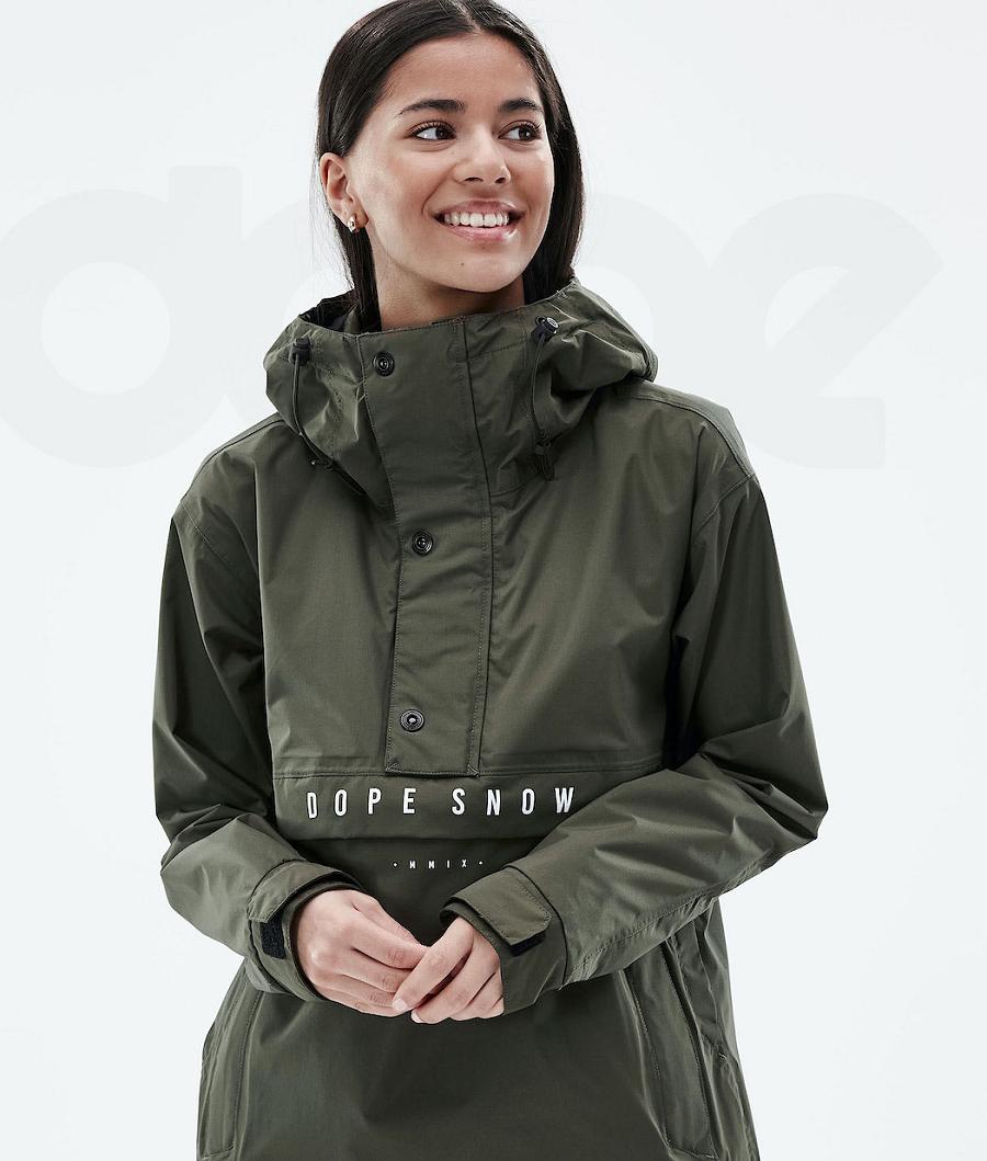 Dope Legacy Light W Outdoorjassen Dames Olijfgroen Groen | NLSO3745