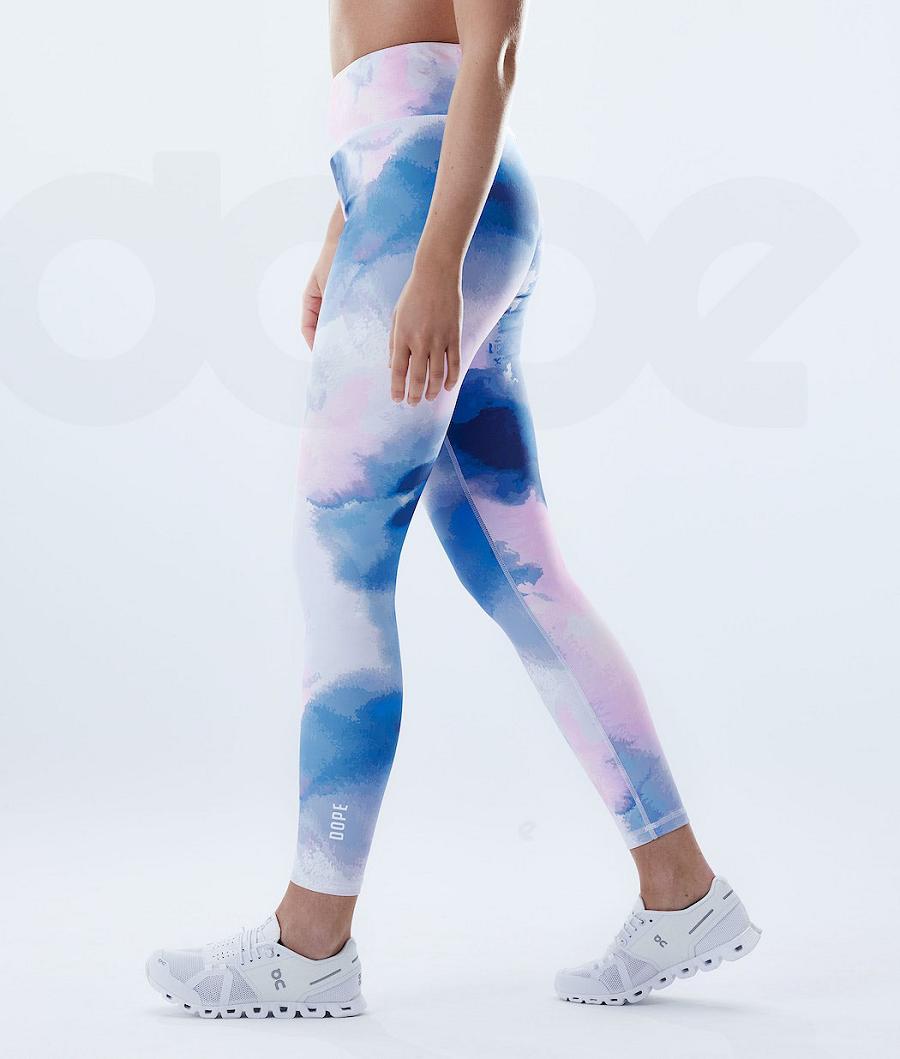 Dope Lofty Leggings Dames Blauw Gekleurd | NLPQ3792