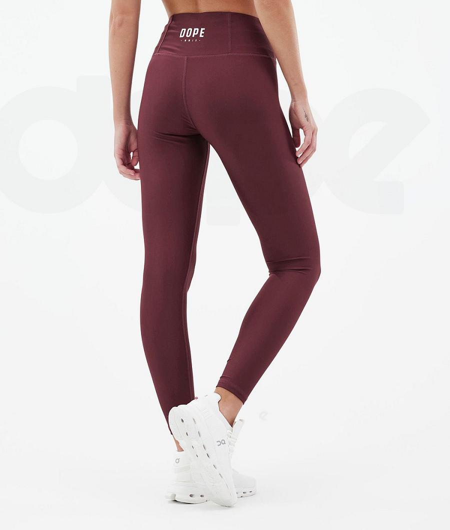 Dope Lofty Leggings Dames Bordeaux | NLNB3785