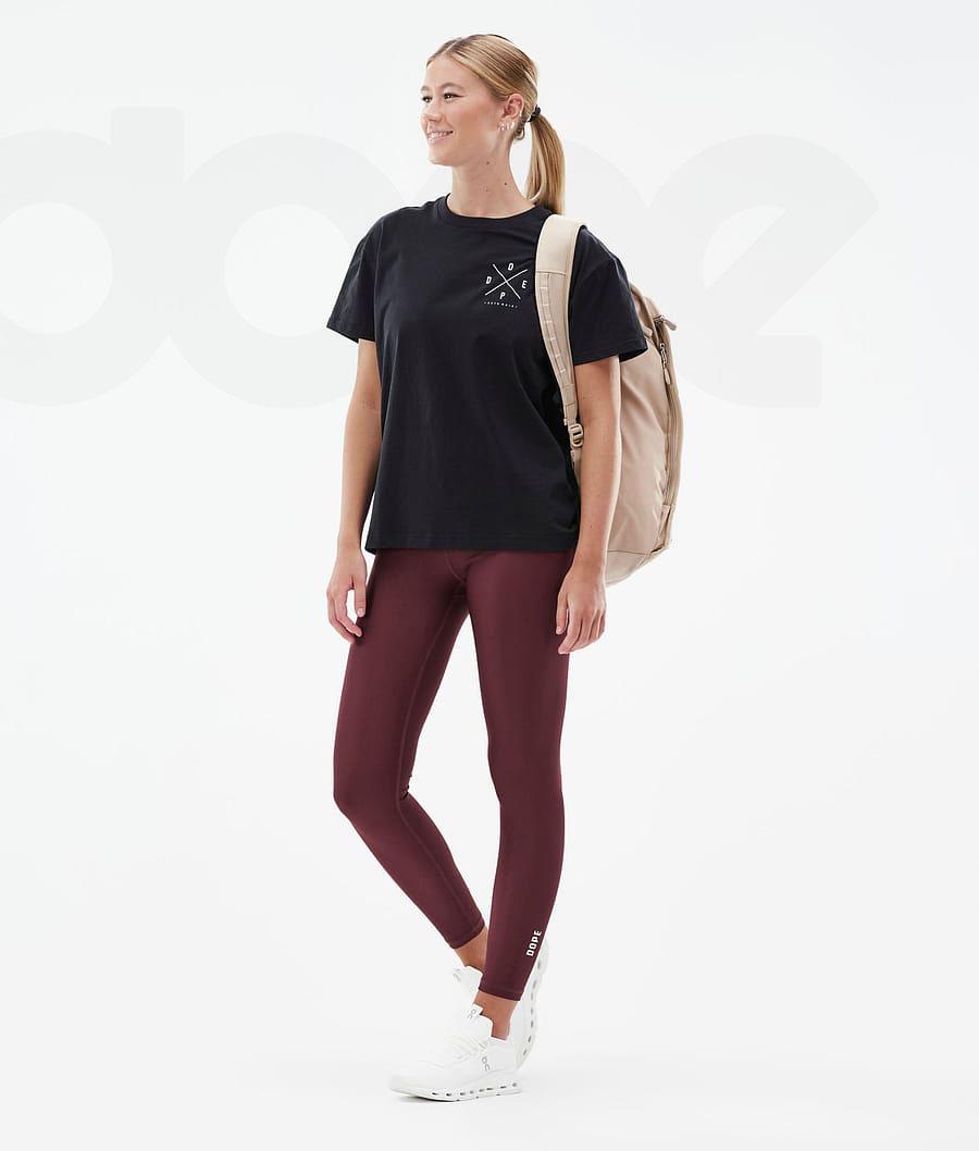 Dope Lofty Leggings Dames Bordeaux | NLNB3785