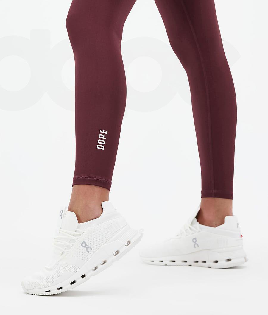 Dope Lofty Leggings Dames Bordeaux | NLNB3785