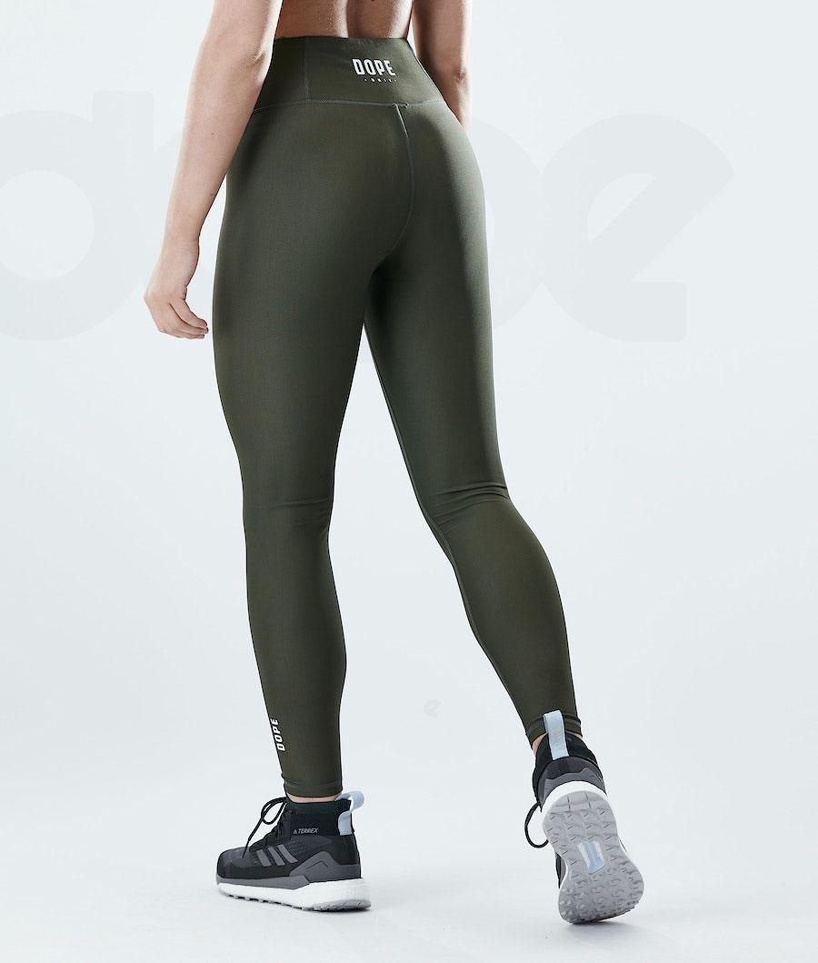 Dope Lofty Leggings Dames Olijfgroen Groen | NLAP3791