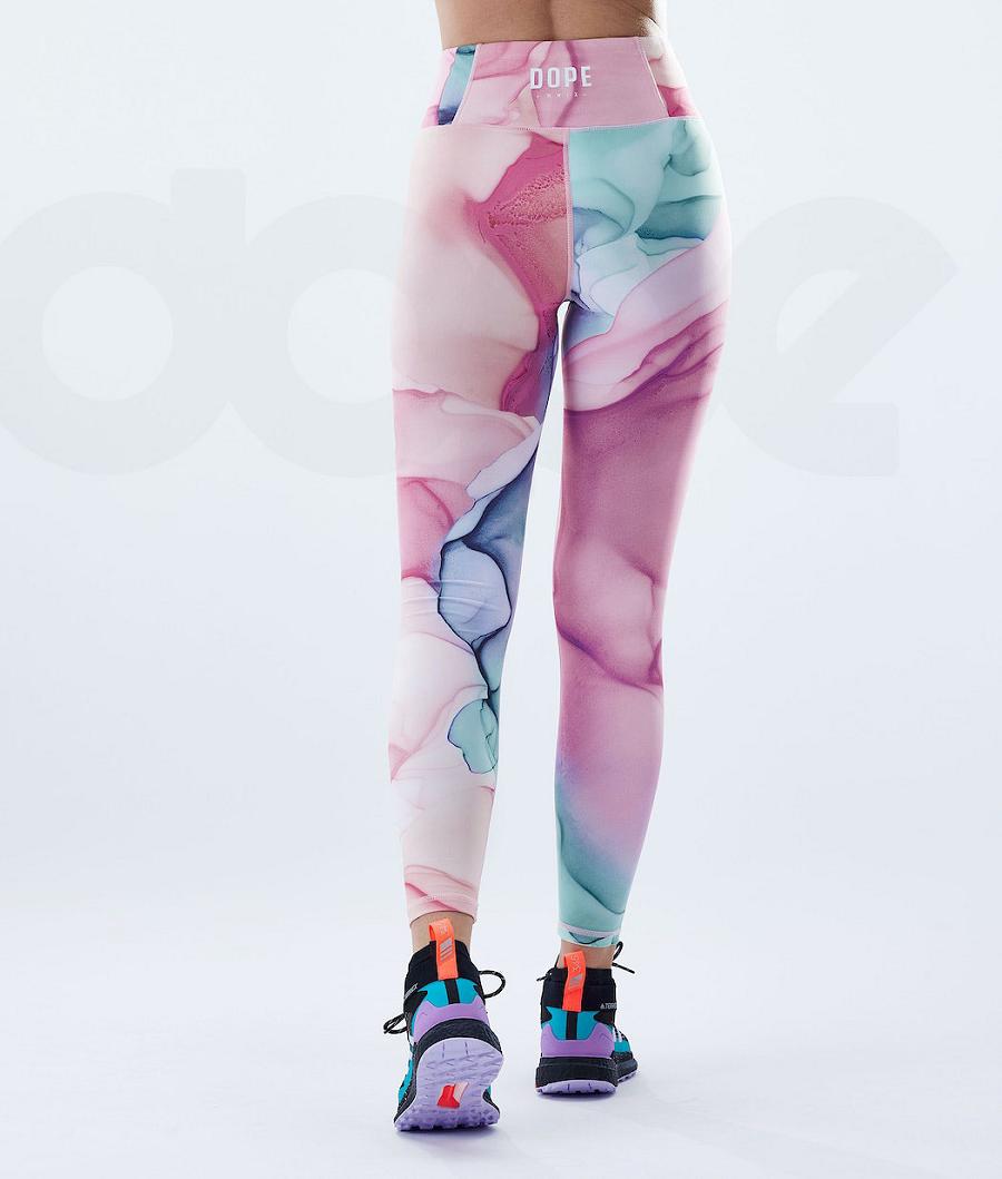 Dope Lofty Leggings Dames Roze Gekleurd | NLFM3788