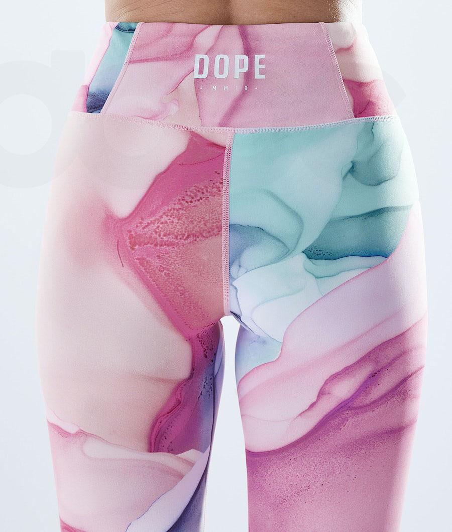 Dope Lofty Leggings Dames Roze Gekleurd | NLFM3788