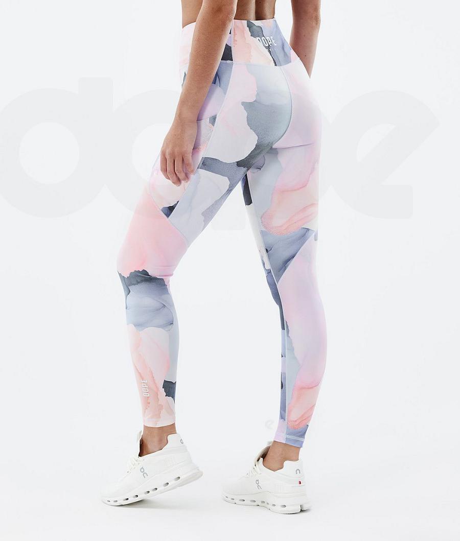 Dope Lofty Tech Blot Leggings Dames Wit | NLTV3804