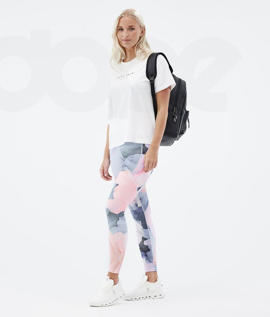 Dope Lofty Tech Blot Leggings Dames Wit | NLTV3804