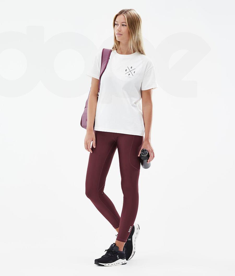 Dope Lofty Tech Burgundy Leggings Dames Bordeaux | NLEX3806