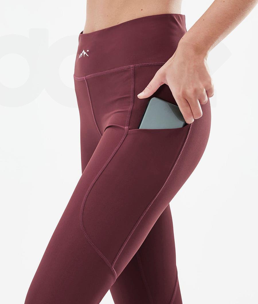 Dope Lofty Tech Burgundy Leggings Dames Bordeaux | NLEX3806