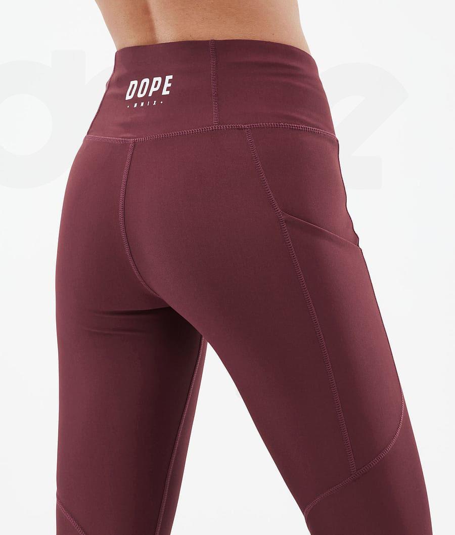 Dope Lofty Tech Burgundy Leggings Dames Bordeaux | NLEX3806