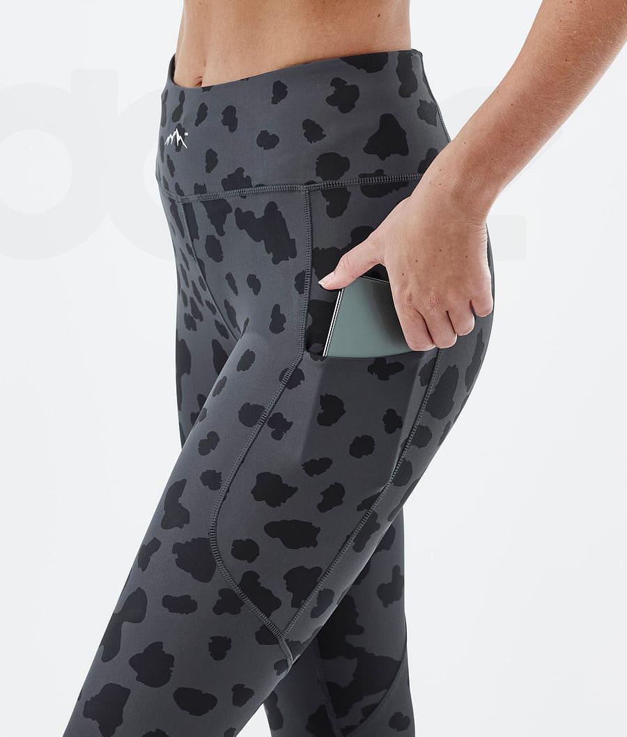 Dope Lofty Tech Dots Leggings Dames Zwart | NLQZ3808